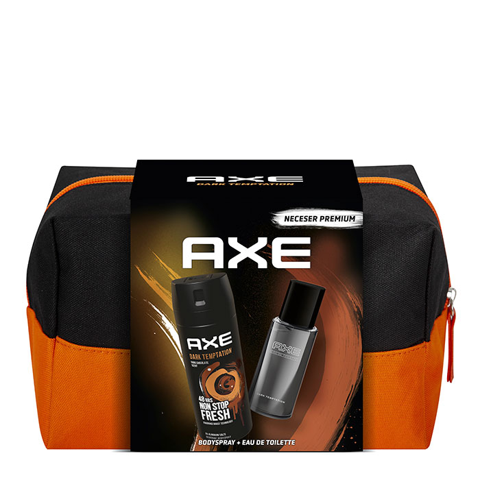 AXE DARK TEMPTATION Desodorante Body Spray Estuche 150 ml + Eau de Toilette 100 ml
