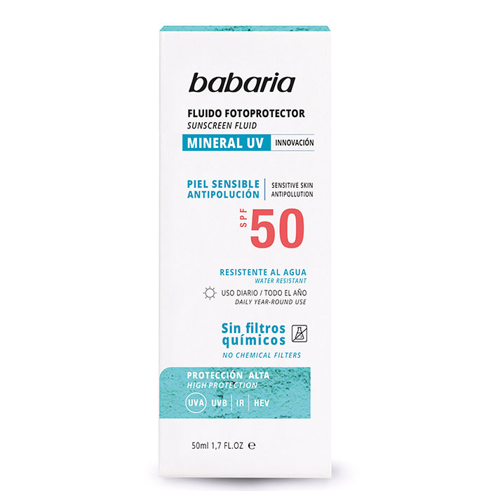 Babaria Fluido Fotoprotector SPF50 Mineral UV