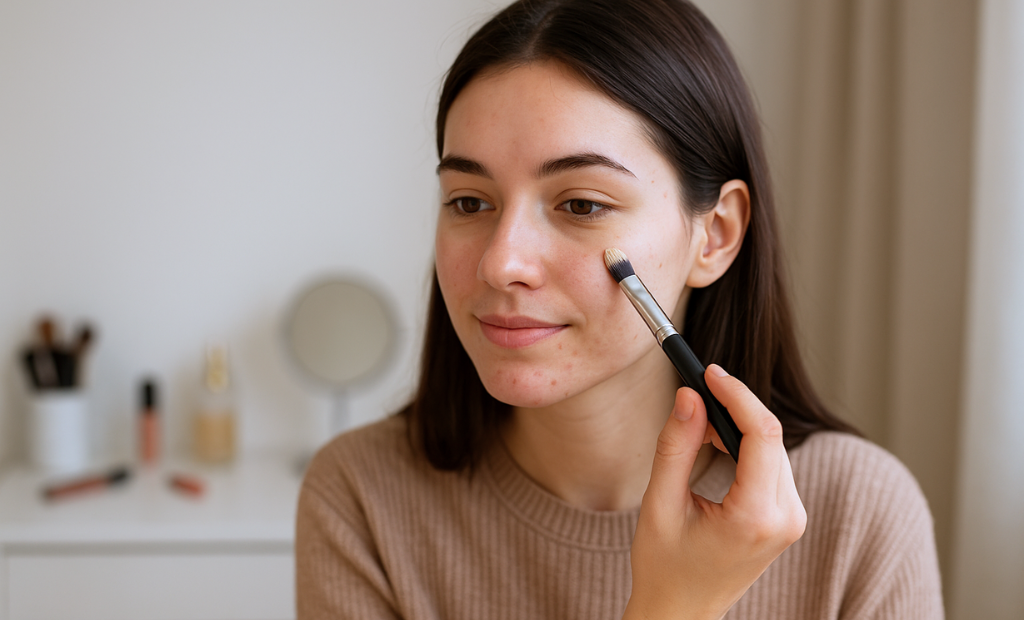 ¿Cómo tapar granitos con maquillaje sin que se note? Trucos clave